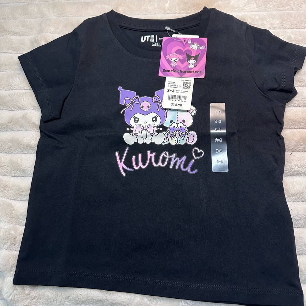UNIQLO Kuromi Short-Sleeve T-shirt (3-4 Years kids) - Picture 4 of 6